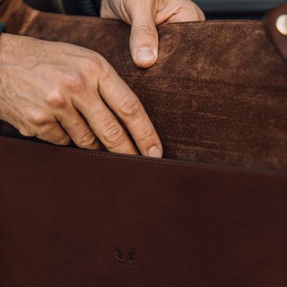 Large Folio - Brown Leather