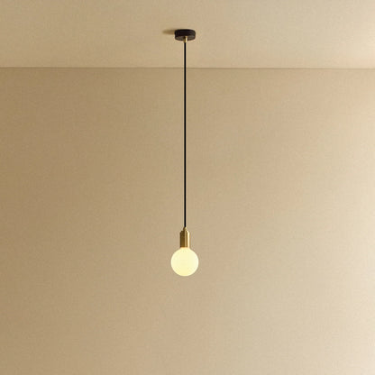 Porcelain II Pendant Light in Brass