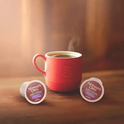 Newman’s Own Organics French Roast Dark Coffee K-Cup Pods, 96 Count, USDA Organic, Keurig Compatible