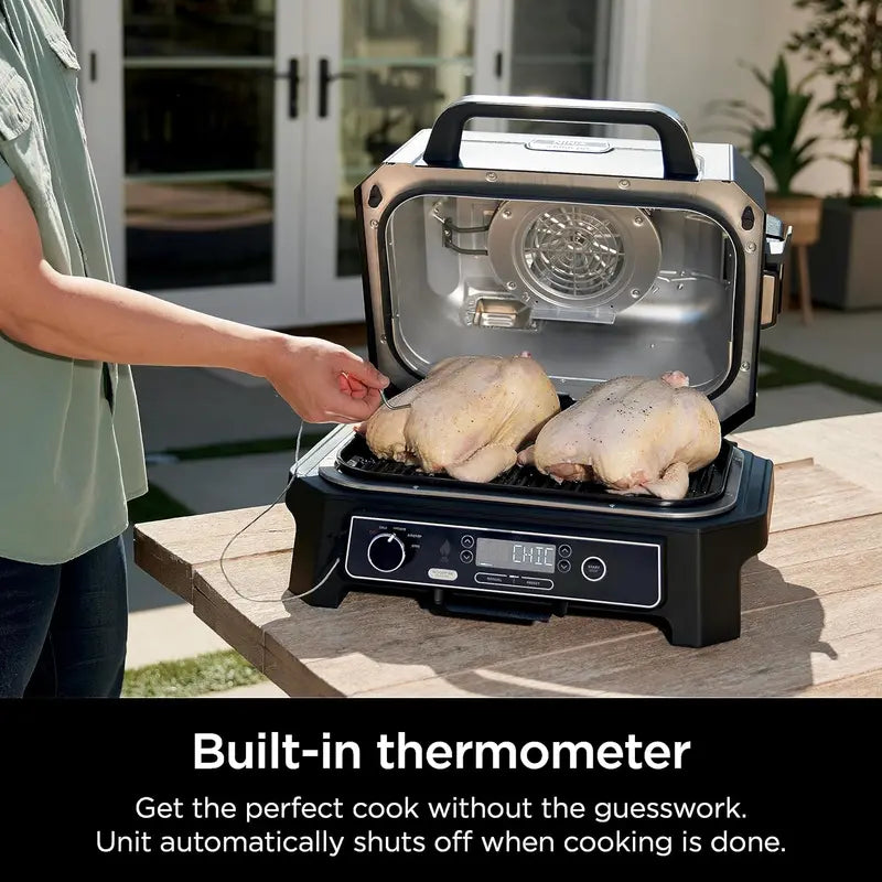OG701 7-in-1 Electric Pellet Grill & Smoker  Portable All-in-One Outdoor Cooking System