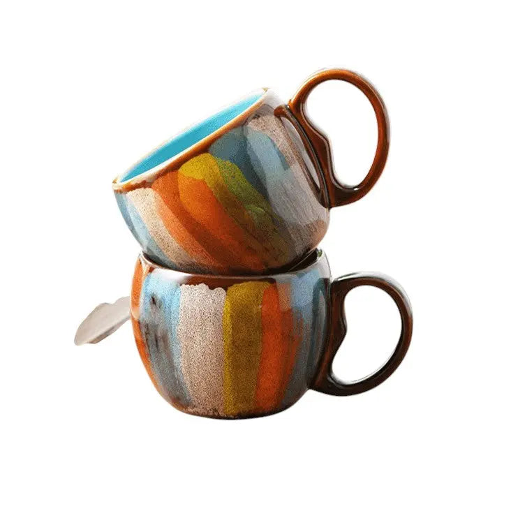 Zonema Kokoro Dual Mug Set  Two Complementary Ceramic Espresso Cups