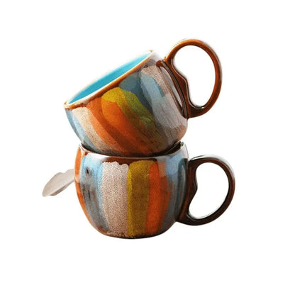 Zonema Kokoro Dual Mug Set  Two Complementary Ceramic Espresso Cups