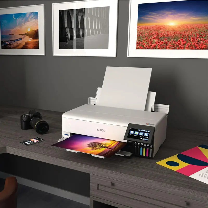 EcoTank ET-8550 Wireless Wide-Format Printer — All-in-One Inkjet with Refillable Tank System