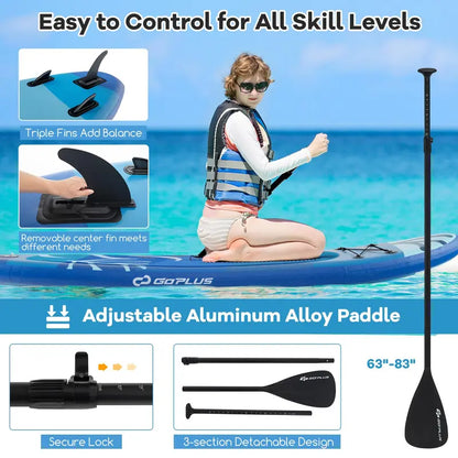 11-Foot Inflatable Stand-Up Paddle Board  All-in-One SUP with Complete Accessory Kit