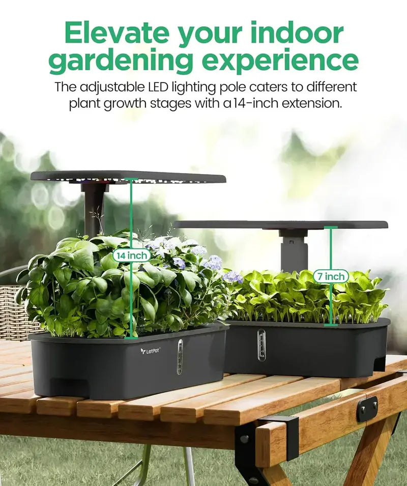 WiFi-Enabled Hydroponic Garden Kit: Smart Indoor Growing System with Full-Spectrum LED & App Control