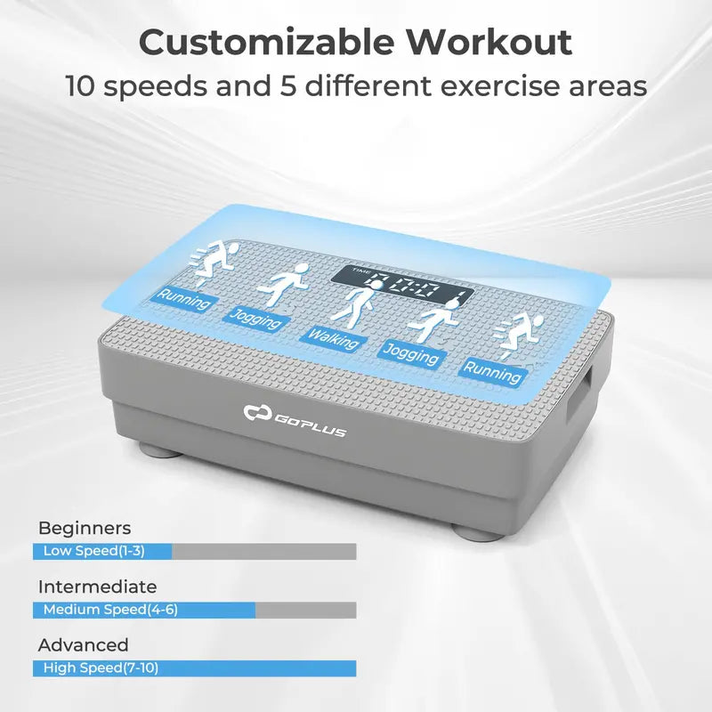 Advanced Vibration Training Machine  Gravity-Sensing Platform with Wireless Remote Operation