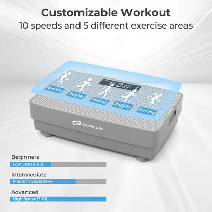 Advanced Vibration Training Machine  Gravity-Sensing Platform with Wireless Remote Operation