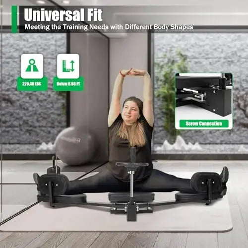 BrandName Leg Stretcher Machine, Adjustable 180° Split Trainer with Ergonomic Design for Home Gym Flexibility and Stretching