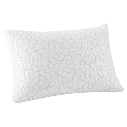 Adjustable Cooling Pillow with Shredded Foam Core and Removable, Machine-Washable Cover
