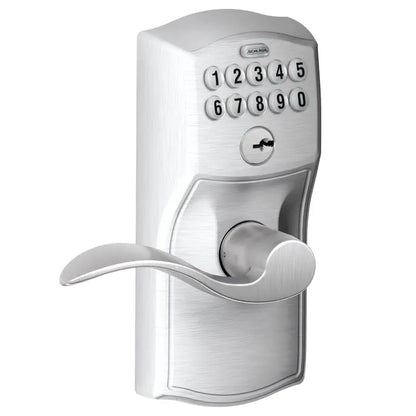 Schlage Camelot Keypad Deadbolt Lock  Keyless Entry, Flex Lock, Illuminated Keypad, Battery Operated