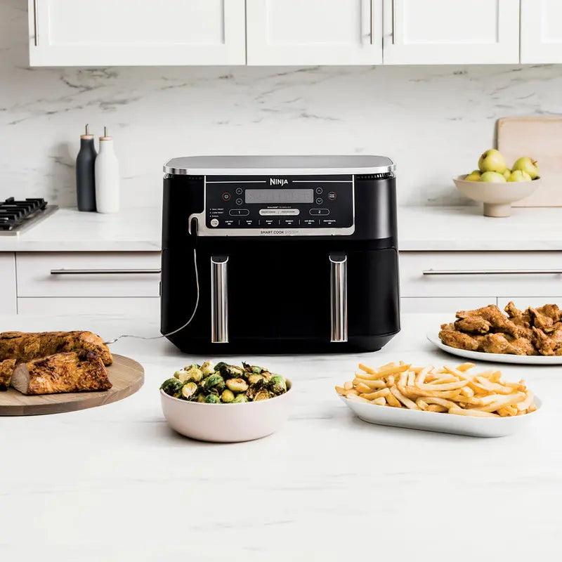 Ninja Foodi DualZone 10-Quart Air Fryer  6-in-1 Smart Cook System with Two Independent Baskets