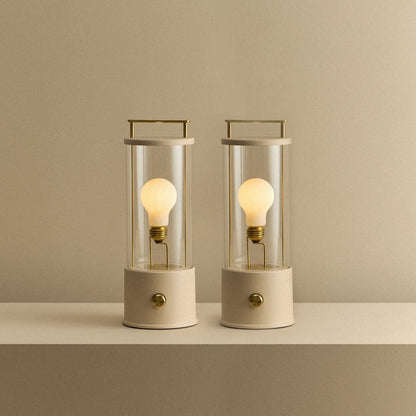 The Muse 1.0 Portable Lamp in Setting Plaster Pink - Set of 2