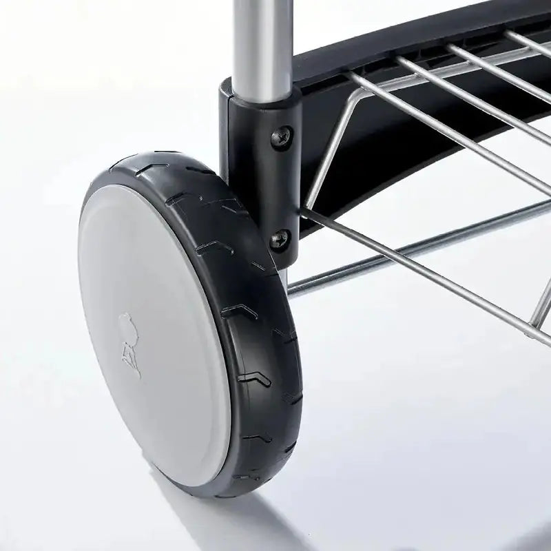 22-Inch Black Charcoal Grill with Built-In Thermometer and Integrated Storage Rack
