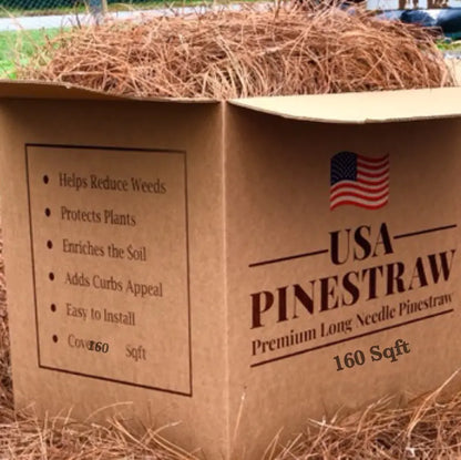 Premium Long-Needle Pine Straw Mulch  Covers Up to 160 Sq. Ft.