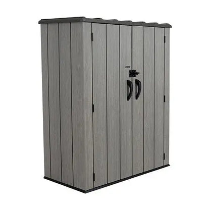 53-Cubic-Foot Vertical Storage Shed for Yard and Workshop Organization