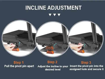 Lichico Ultra-Quiet Brushless Walking Pad  Under-Desk Electric Treadmill with Remote & Low-Noise Operation