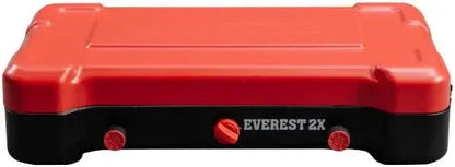 Camp Chef Mountain Series Everest 2X Camp Stove  Dual 20,000 BTU Burners, Windscreen Lid, 215 Sq In Cooking Surface