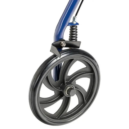 Drive Medical 4-Wheel Rollator Walker, Foldable with Padded Seat & Backrest, Blue