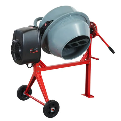 Portable 4-Cubic-Foot Electric Cement Mixer  500W Mortar & Concrete Mixing Tool