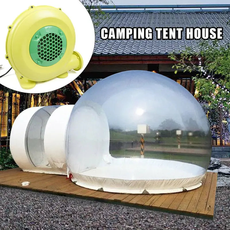 CNCEST Bubble Tent House Dome Outdoor Inflatable Bubble Tent Luxurious Single Tunnel Transparent Bubble Greenhouse Camping Tent with Blower 3 x 5m
