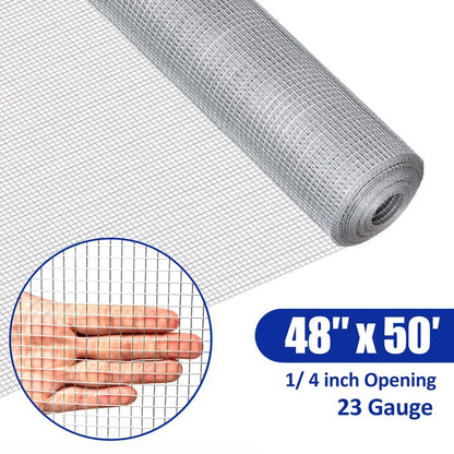 1/4-Inch 23-Gauge Galvanized Hardware Cloth (Chicken Wire)  Roll or Sheet