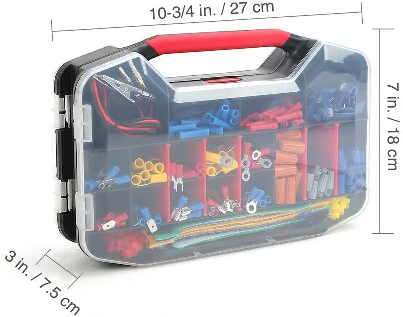 WORKPRO 582-Piece Electrical Repair Kit: Crimp Terminals, Heat Shrink Tubing & Wire Tools