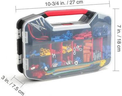 WORKPRO 582-Piece Electrical Repair Kit: Crimp Terminals, Heat Shrink Tubing & Wire Tools