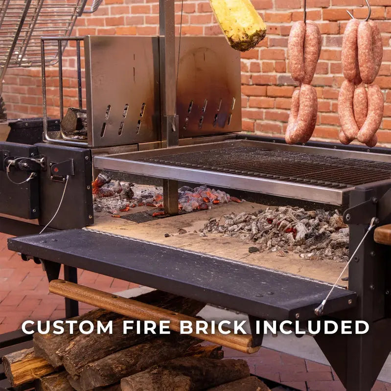 Backyard Discovery Santa Maria XL Asado Grill  Dual-Fuel (Wood/Charcoal) Outdoor Cooking Station with Steel Firebox & Clamp System
