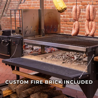 Backyard Discovery Santa Maria XL Asado Grill  Dual-Fuel (Wood/Charcoal) Outdoor Cooking Station with Steel Firebox & Clamp System