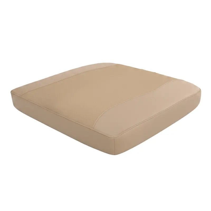 Contoured Vehicle Seat Cushion Pad (18″ x 17″ x 2.5″) in PU Leather & 4D Mesh