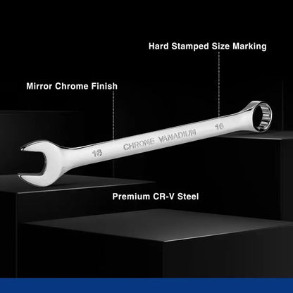 WORKPRO 12-Piece Premium Chrome Vanadium Combination Wrench Set