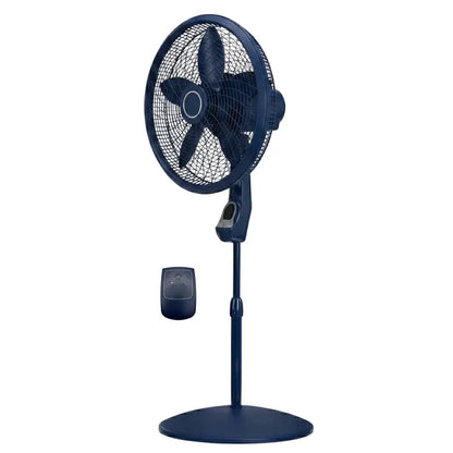 Remote-Controlled Oscillating Pedestal Fan with 3 Speeds &amp; Sleep Timer Function