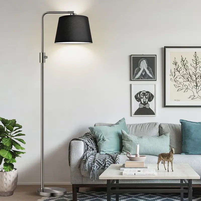 Adjustable Dimmable Floor Lamp with Vintage Edison Bulb