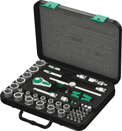 KNIPEX Zyklop 3/8″ Metric Ratchet Set  43-Piece Professional Mechanic Kit