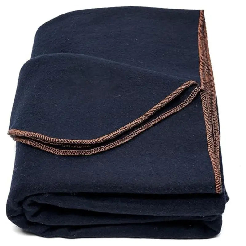 Wool-Blend Travel Blanket (64″ x 88″)  Compact, Warm Throw for Camping & On-the-Go Use