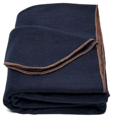 Wool-Blend Travel Blanket (64″ x 88″)  Compact, Warm Throw for Camping & On-the-Go Use
