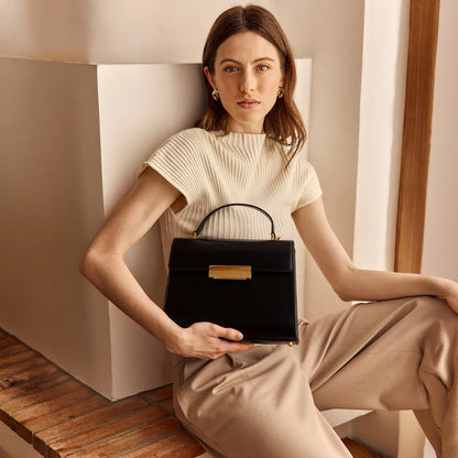 Capucine - Cuir Box Noir