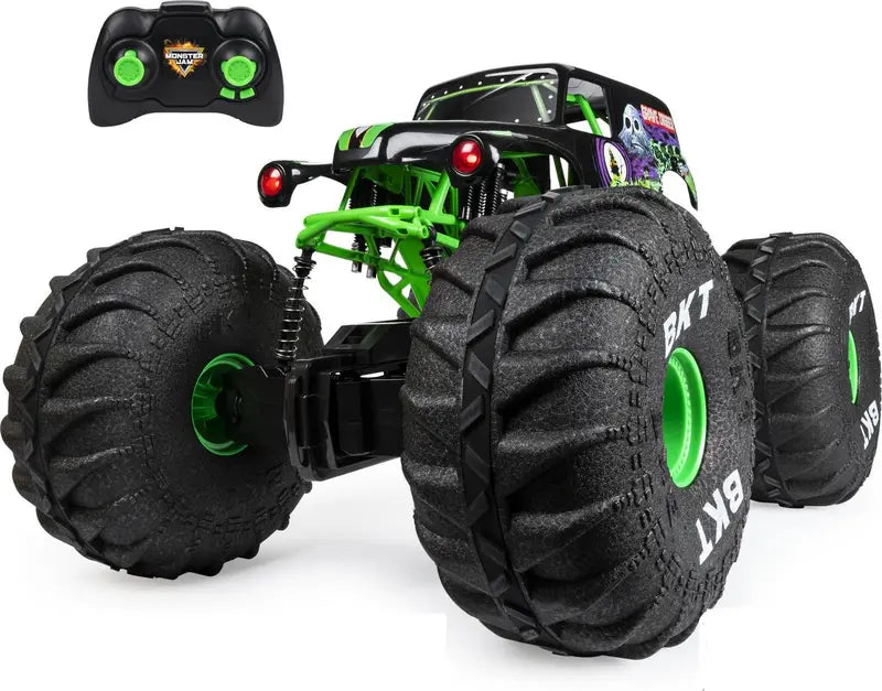Monster Jam Mega Grave Digger RC Monster Truck  1:6 Scale, All-Terrain Remote-Controlled Toy with LED Lights