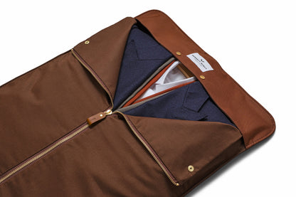 Suede Trifold - Tobacco Brown