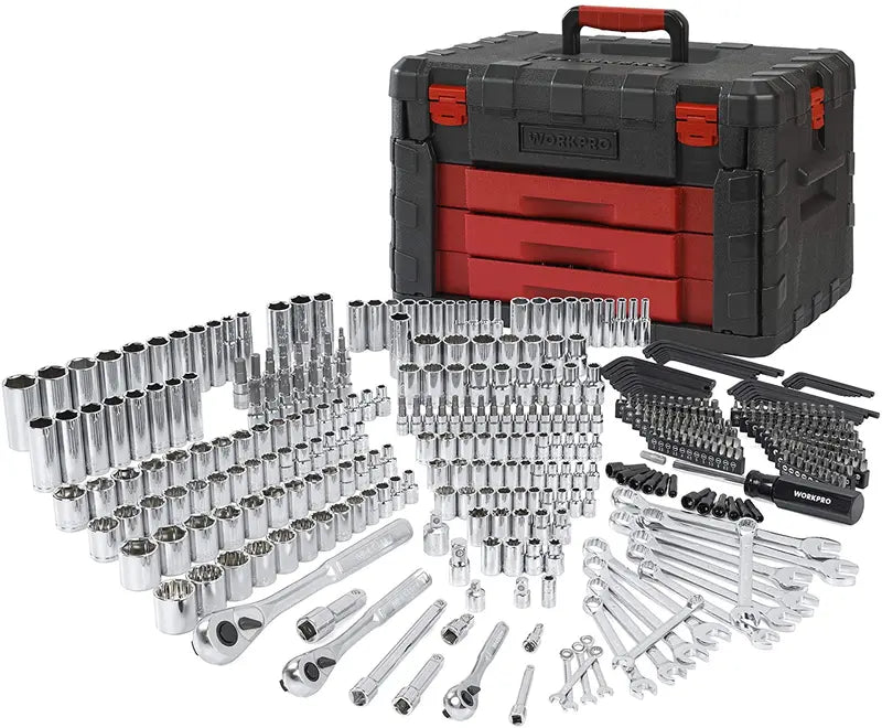 WORKPRO 450-Piece Mechanics Tool Set  Professional-Grade Kit in Heavy-Duty Storage Case