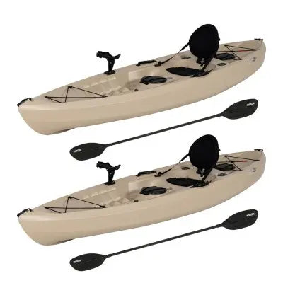 Lifetime Tamarack Angler 10-Foot Kayak Set  Includes 2 Kayaks and Paddles