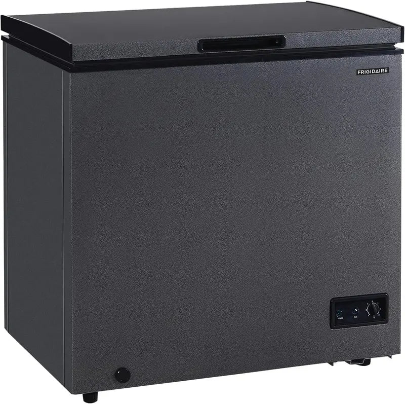 Frigidaire 7 Cu. Ft. Chest Freezer  Granita Finish, Adjustable Thermostat, Easy-Defrost Design with Removable Basket