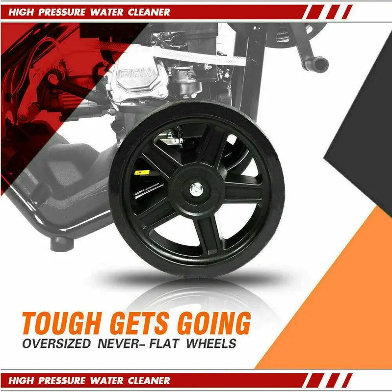 Heavy-Duty 4800 PSI Gas Pressure Washer with 5-Position Spray Nozzle