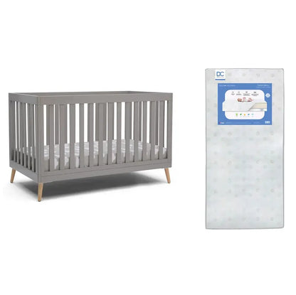 Essex 4-in-1 Convertible Crib  Includes Toddler Bed Conversion Kit & Mattress