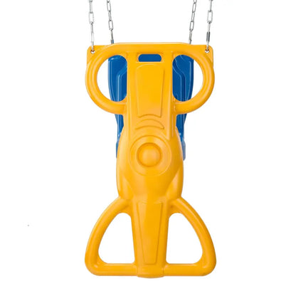 Swing-N-Slide Wind Rider Glider Swing with Chains, Blue and Yellow