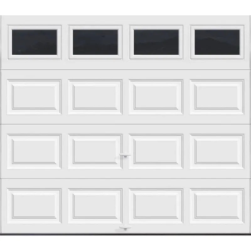 Clopay Classic 9′ x 7′ Insulated Garage Door  R-Value 6.5, White Finish with Plain Window Option