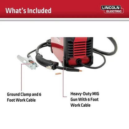 Lincoln Electric Weld-Pak 90i FC Flux-Cored Wire Feeder Welder  Gasless 115V MIG Welder for DIY and Light Industrial Use