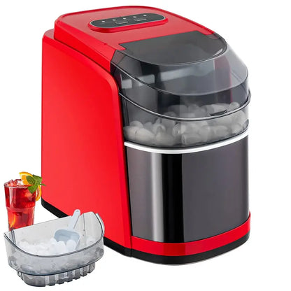 Compact Countertop Ice Maker  26.5 lbs/24H Output, 9-Cube Cycle in 6 Minutes, Self-Cleaning