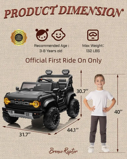 Kids’ Pink Ride-On Electric Truck  Battery-Powered Toy Car with Realistic Driving Features