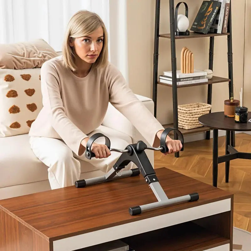 Compact Under-Desk Pedal Exerciser for Low-Impact Arm and Leg Fitness